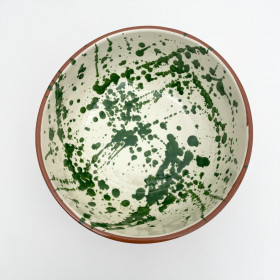 Saladier Rond Taches Couleur Verte SPLASH