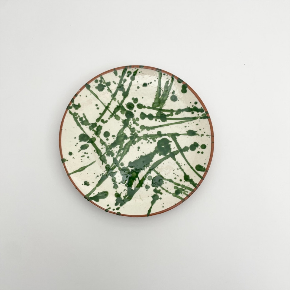 Assiette Taches Couleur Verte SPLASH