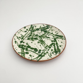 Assiette Taches Couleur Verte SPLASH
