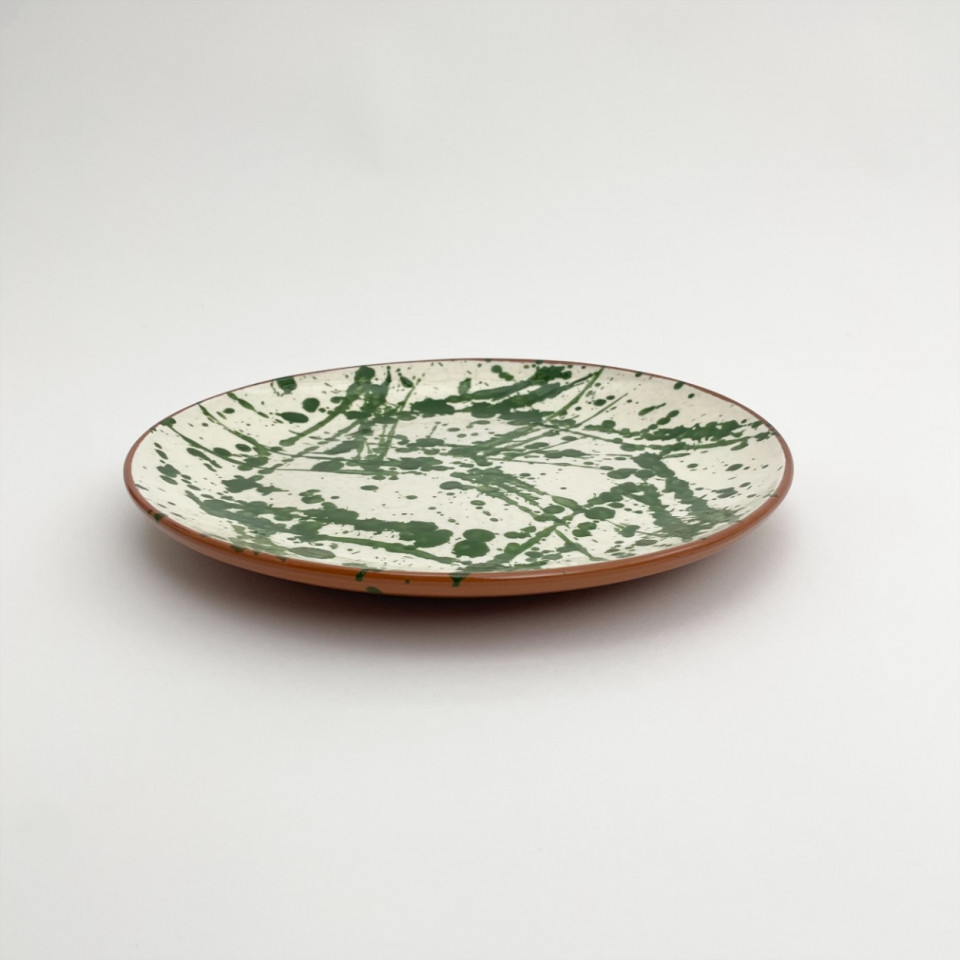 Assiette Taches Couleur Verte SPLASH