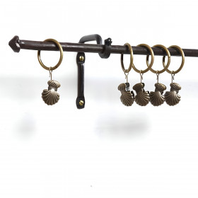 Lot de 5 Pinces Anneaux Coquillages 