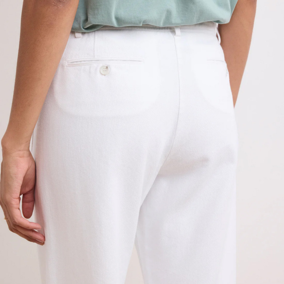 Pantalon en Toile Poches Plaquées POLI blanc - hartford