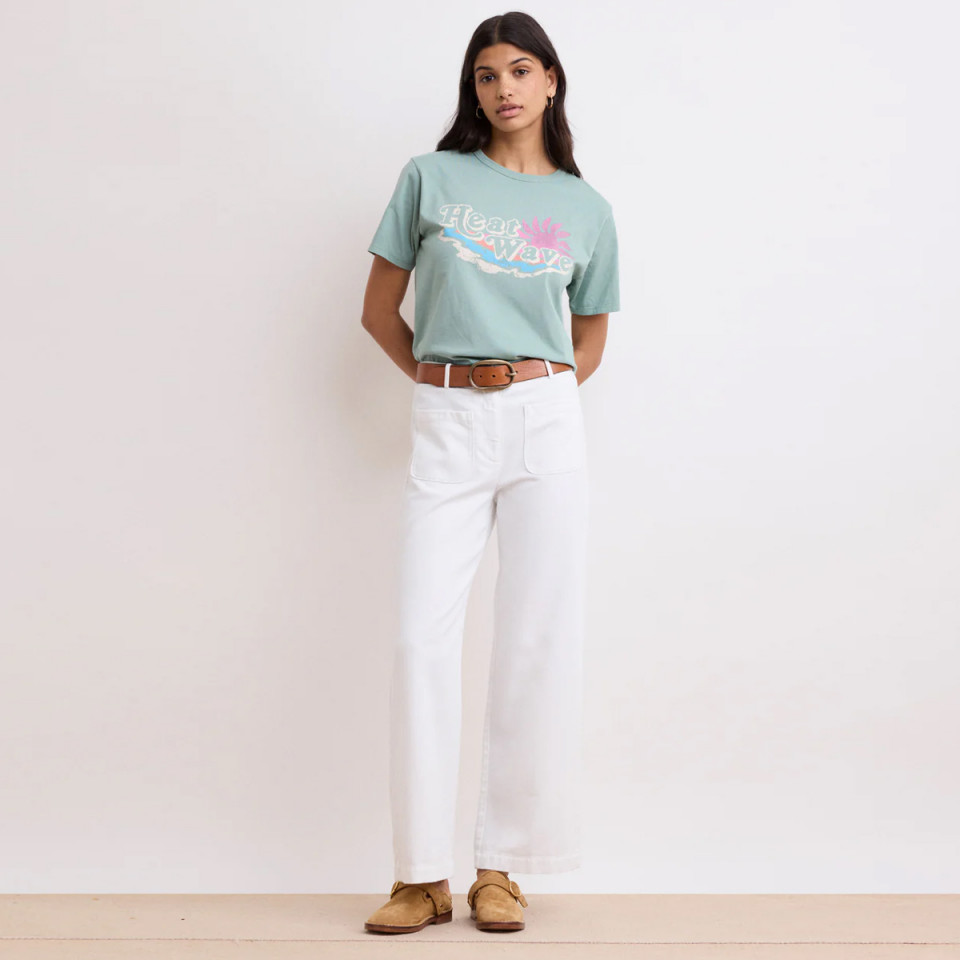 Pantalon en Toile Poches Plaquées POLI blanc - hartford
