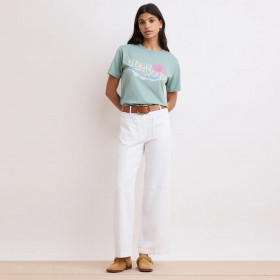 Pantalon en Toile Poches Plaquées POLI blanc - hartford