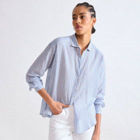 Chemise Rayée CHARLOT bleu - Hartford