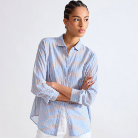 Chemise Rayée CHARLOT bleu - Hartford