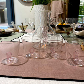 Set de 4 Verres à Rosé Pink 