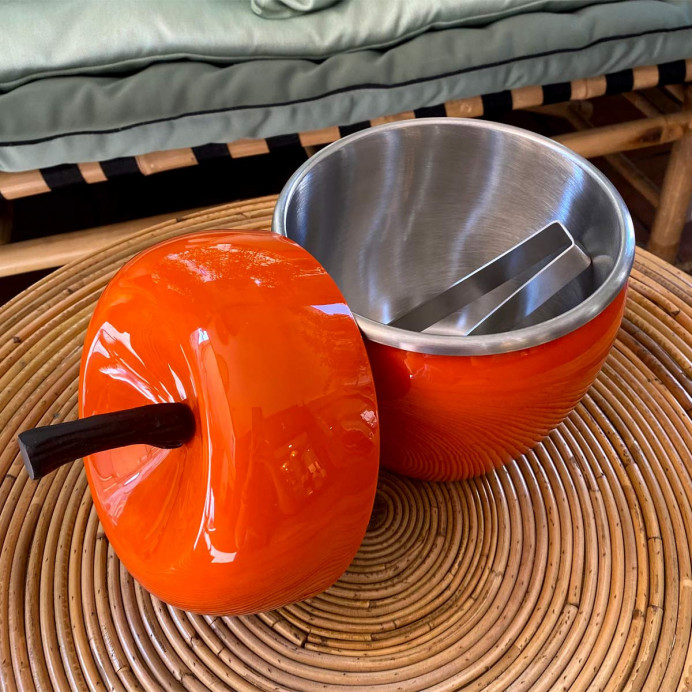 Seau à Glaçons Pomme | Apple Ice Bucket Métal - Impression lin