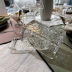 Beurrier en Verre Effet Damier