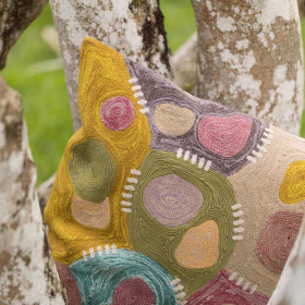 Coussin brodé Nestor Mineral   