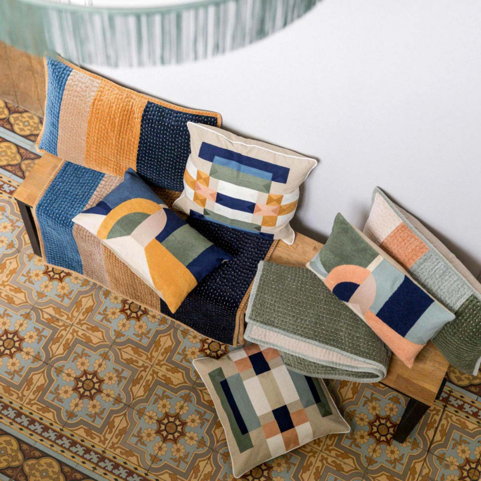 Coussin Elise Patchs  