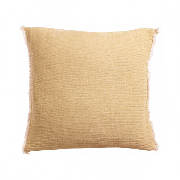 Coussin en Coton Recyclé EMILIO - Vivaraise | Impression lin
