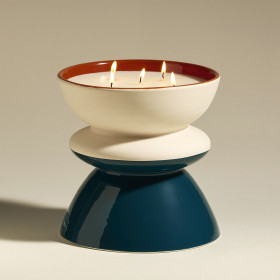 Bougie TAMTAM bleu sarah - MAISON SARAH LAVOINE