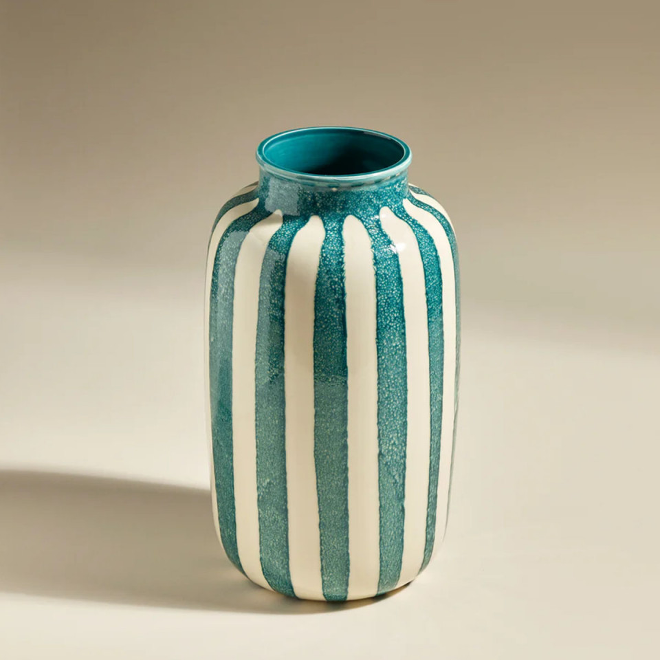Vase Décoratif RIVIERA bleu sarah - MAISON SARAH LAVOINE