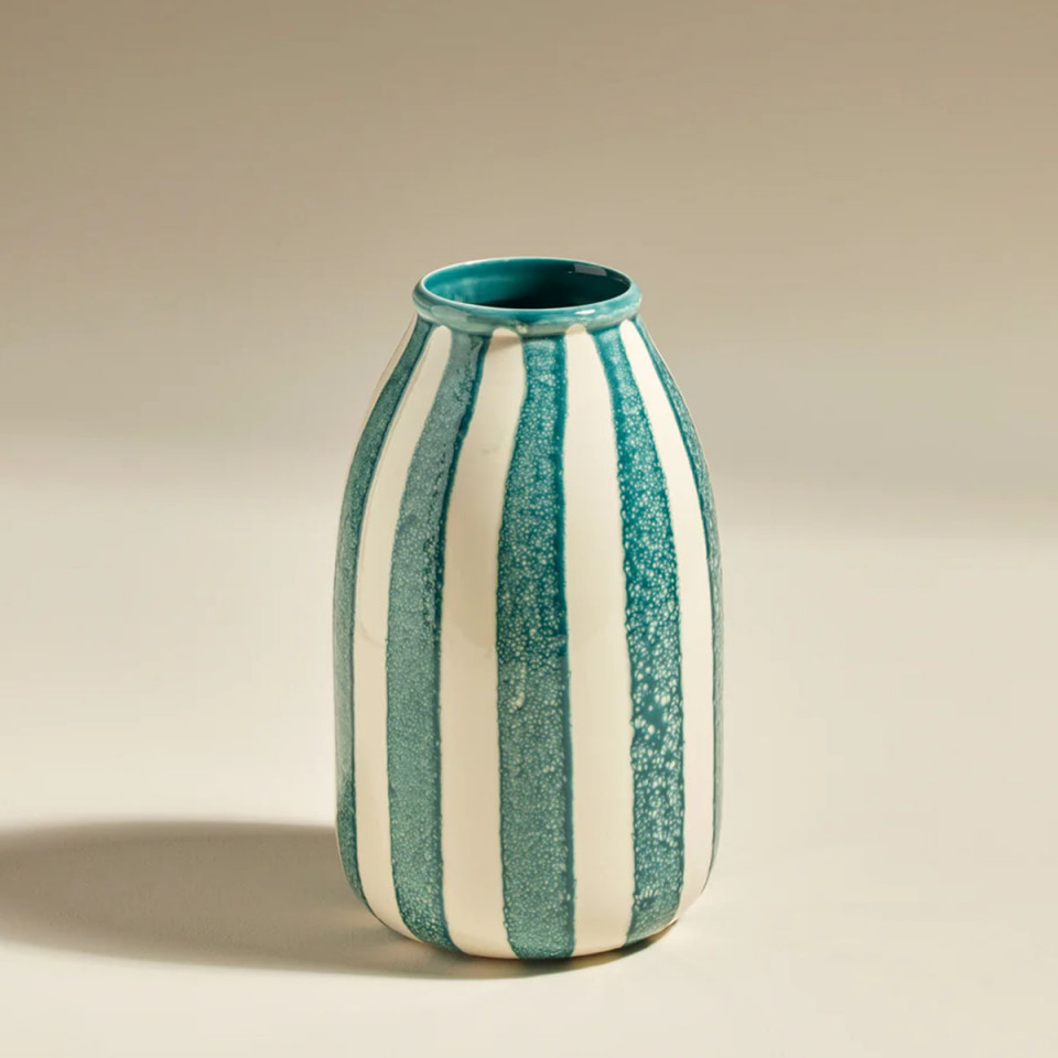 Vase Décoratif RIVIERA bleu sarah - MAISON SARAH LAVOINE
