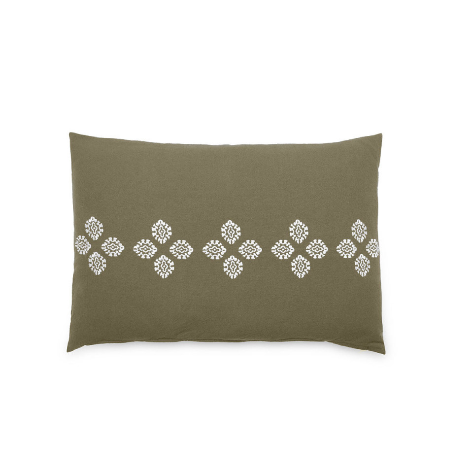Housse de Coussin Brodé BANDANA  