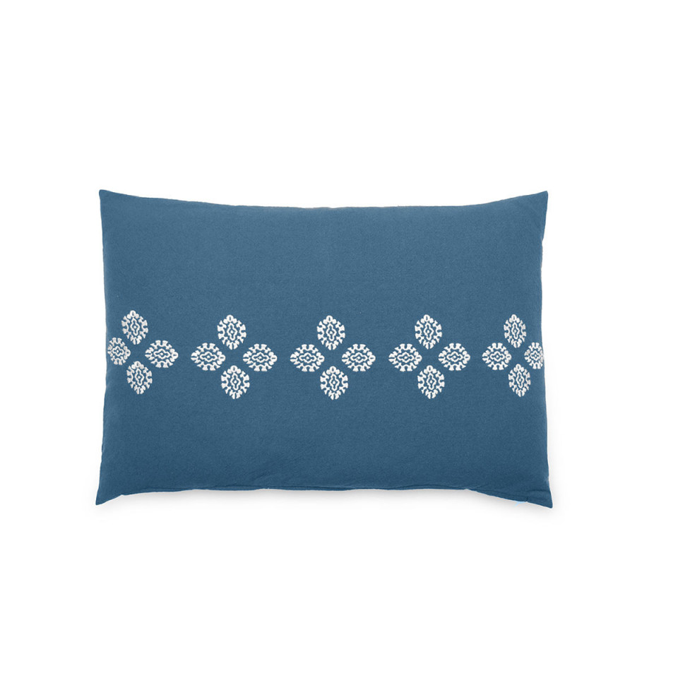 Housse de Coussin Brodé BANDANA  