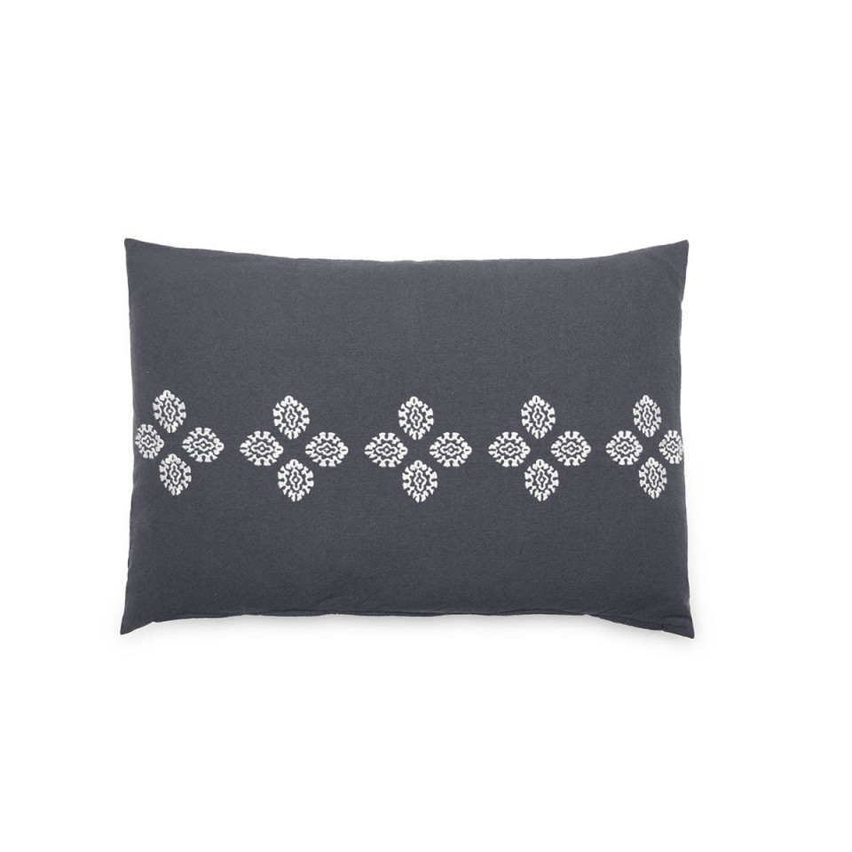 Housse de Coussin Brodé BANDANA  