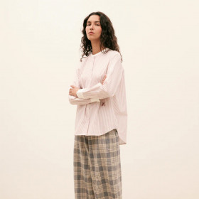 Chemise Col Rond Saskia - hod paris -  carmin