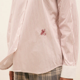 Chemise Col Rond Saskia - hod paris -  carmin