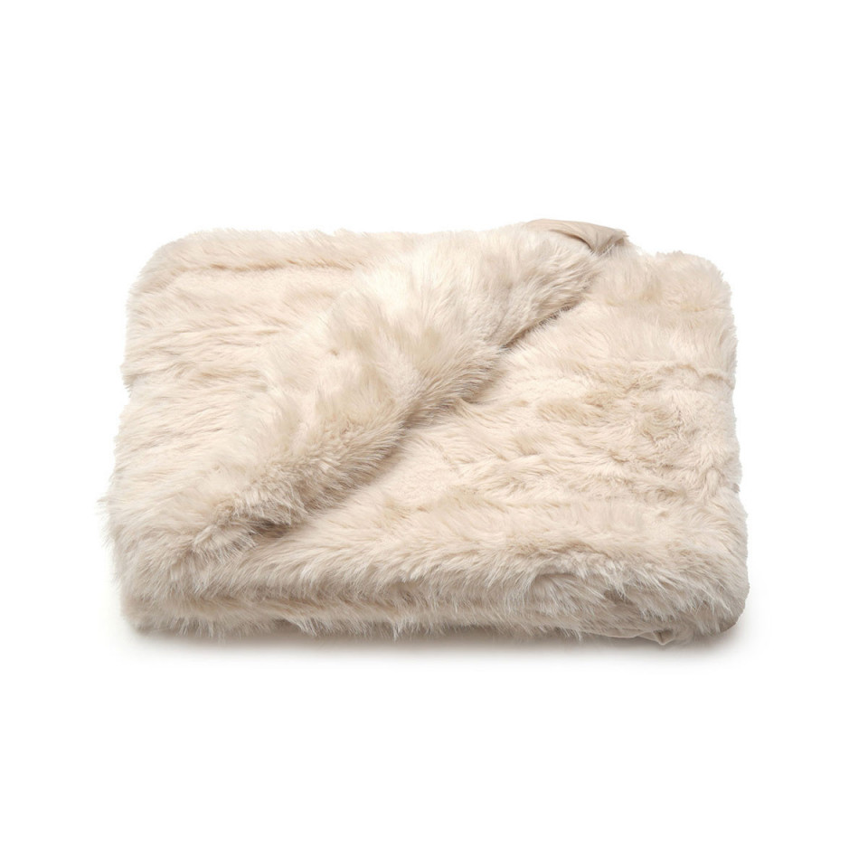 Couvre-lit Maxi Plaid en Fourrure LHASSA 