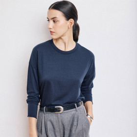 Tee shirt Col Rond TARMAC -hartford - Bleu nuit