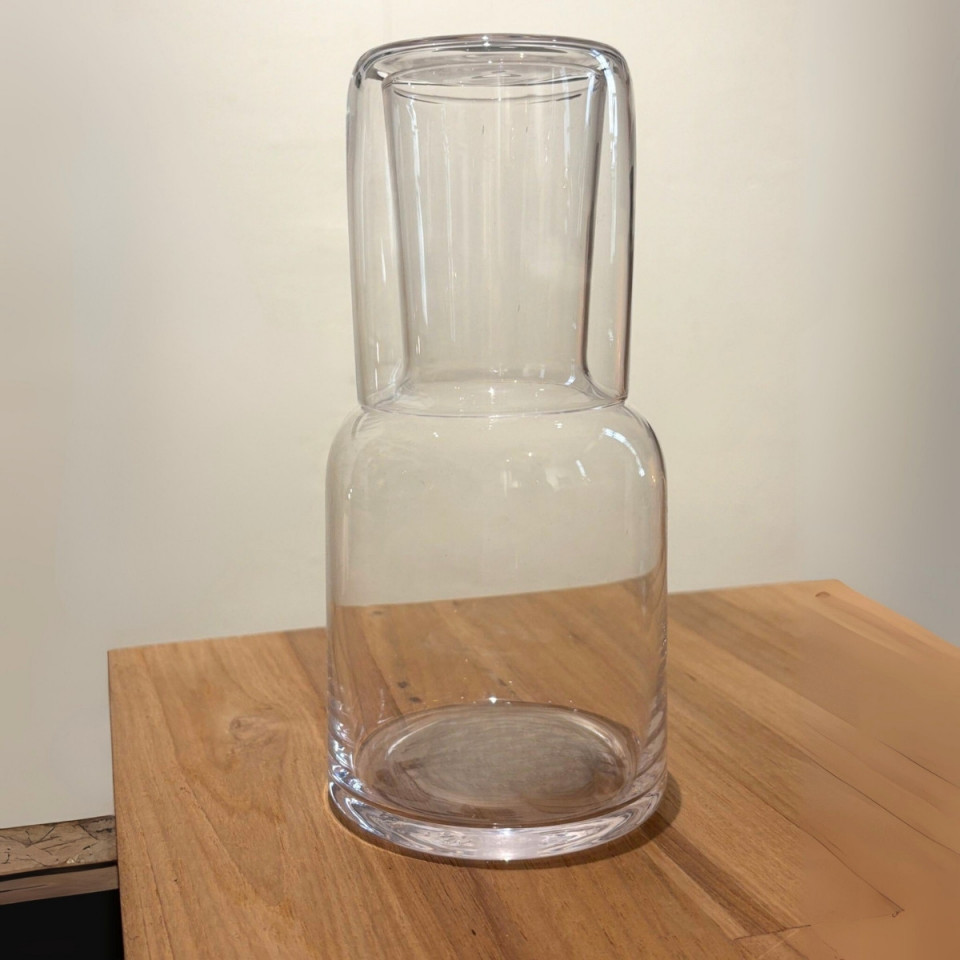 Verre + Carafe pour Table de Chevet