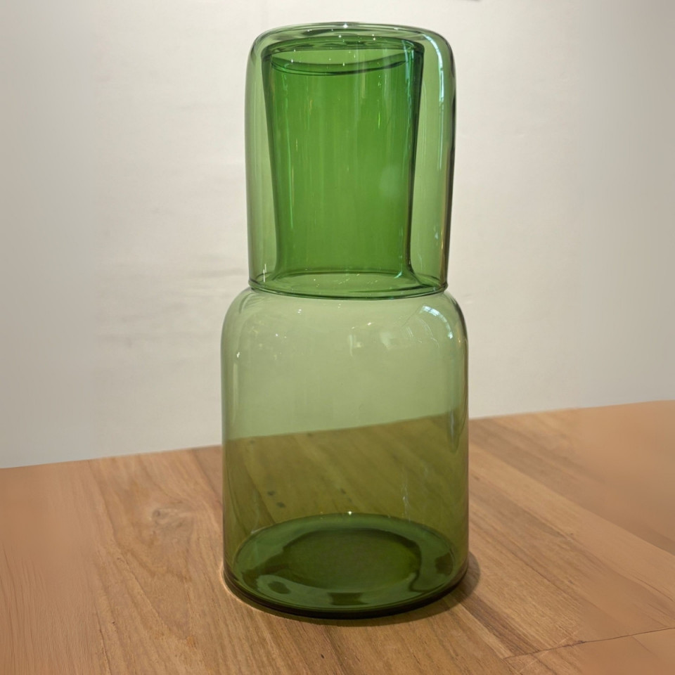 Verre + Carafe pour Table de Chevet