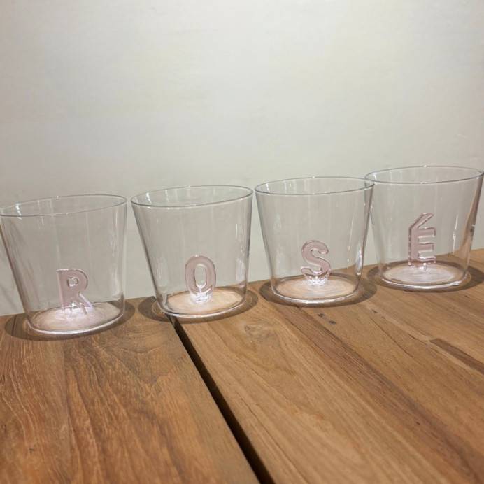 Set de 4 Verres à Rosé Pink