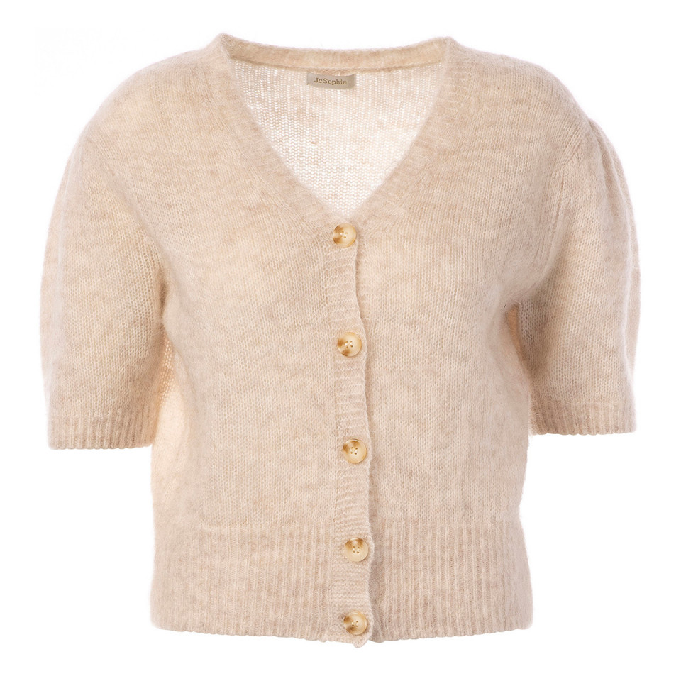 Cardigan Manches Courtes JUSTICE Beige Jc Sophie