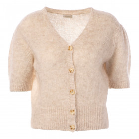 Cardigan Manches Courtes JUSTICE Beige Jc Sophie
