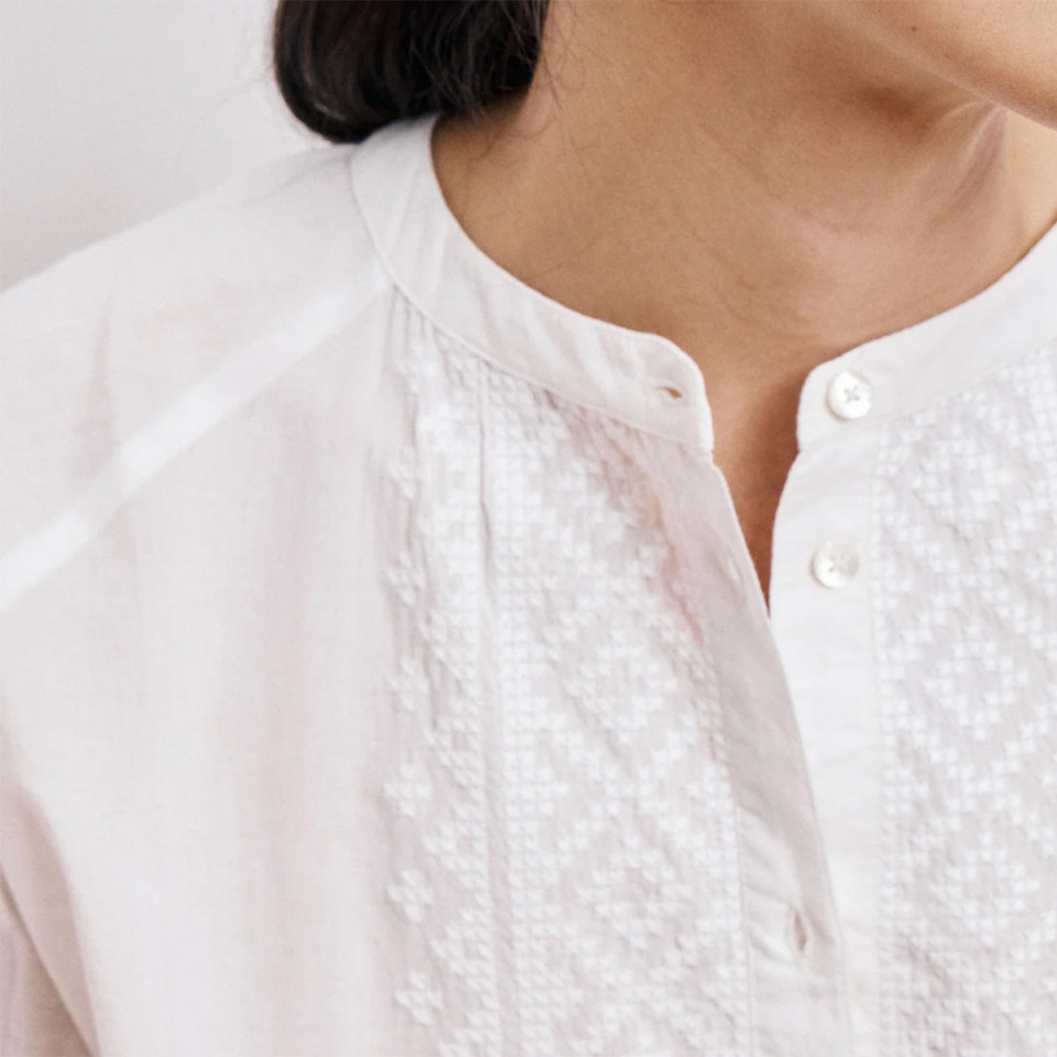 Blouse Col Rond CELESTE hartford ecru