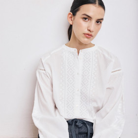 Blouse Col Rond CELESTE hartford ecru