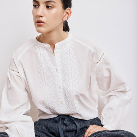 Blouse Col Rond CELESTE hartford ecru