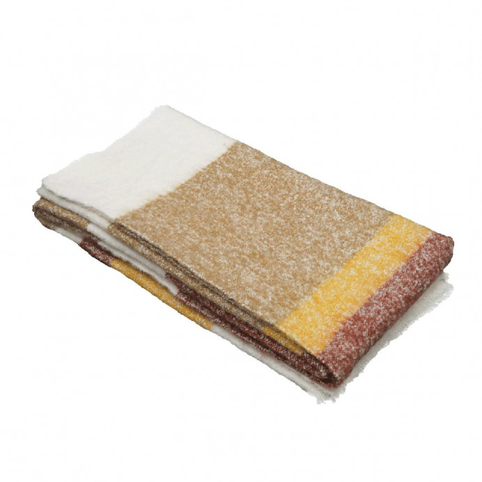Harmony Textile - Haomy Plaid Rayé en Laine mélangé CALYPSO