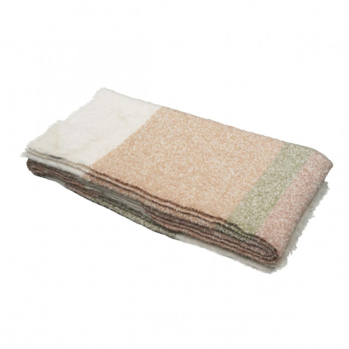Harmony Textile - Haomy Plaid Rayé en Laine mélangé CALYPSO
