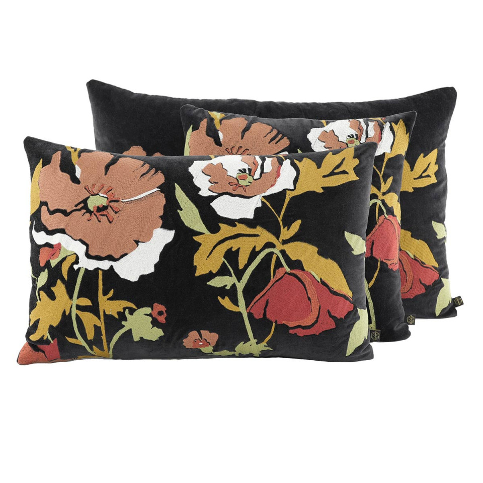 Housse de Coussin en Velours et Brodé BRISTOL