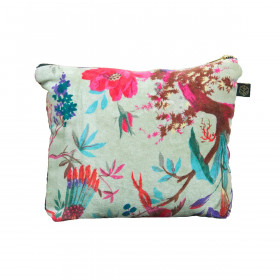 Trousse en Velours Imprimé Oiseaux BIRDY