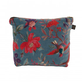 Trousse en Velours Imprimé Oiseaux BIRDY