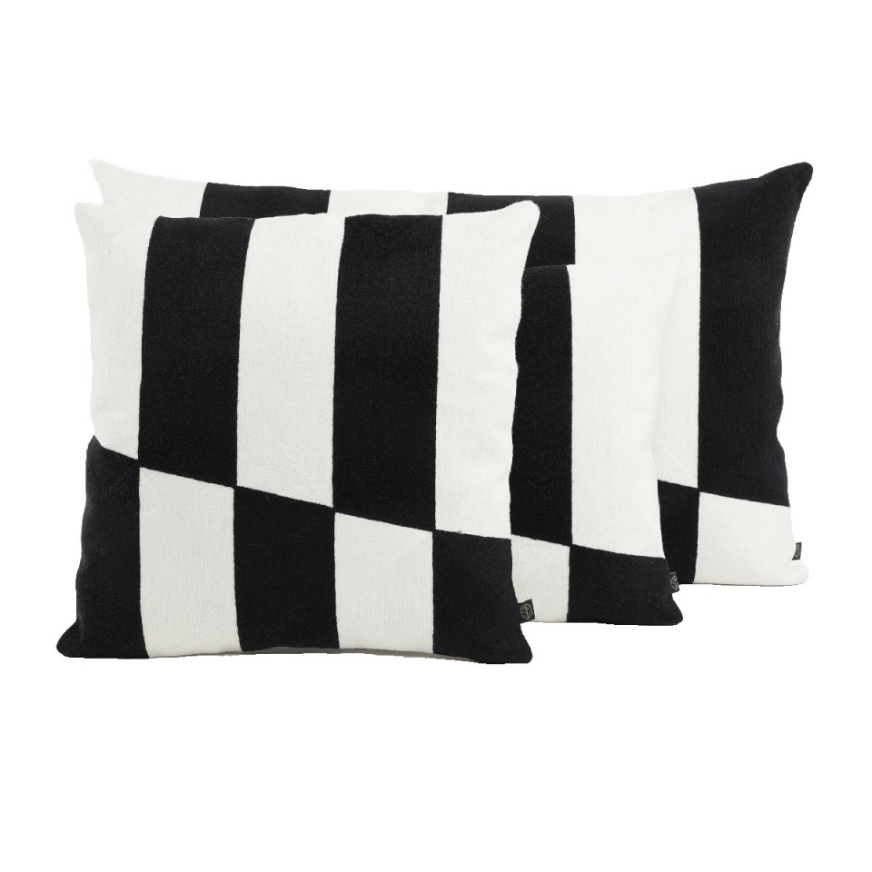 Housse de Coussin Brodé Graphique SIDNEY