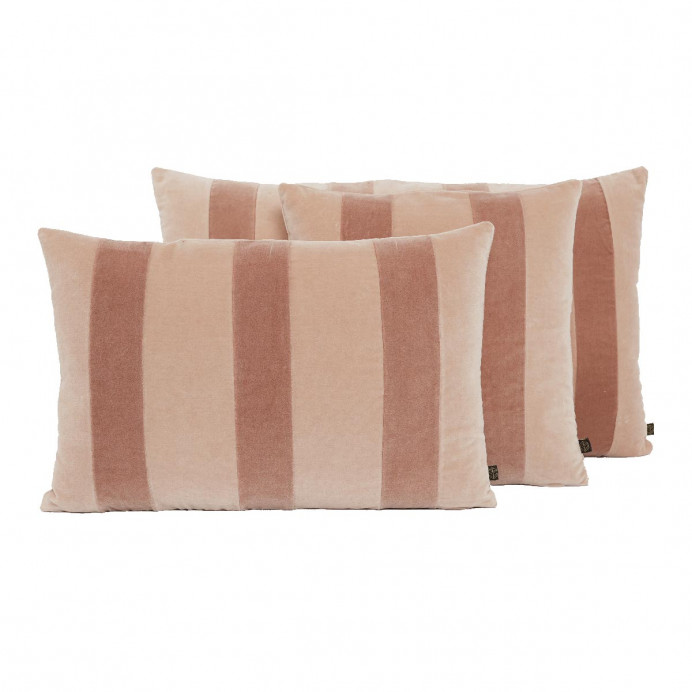 Housse de Coussin  Velours à Rayures RIO
