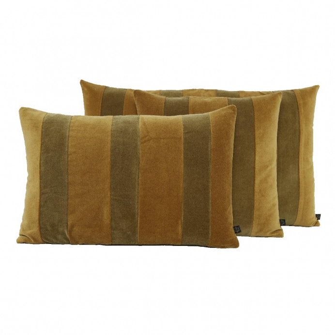 Housse de Coussin  Velours à Rayures RIO
