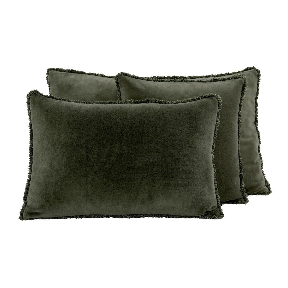 Housse de Coussin Velours Frangé KOBE
