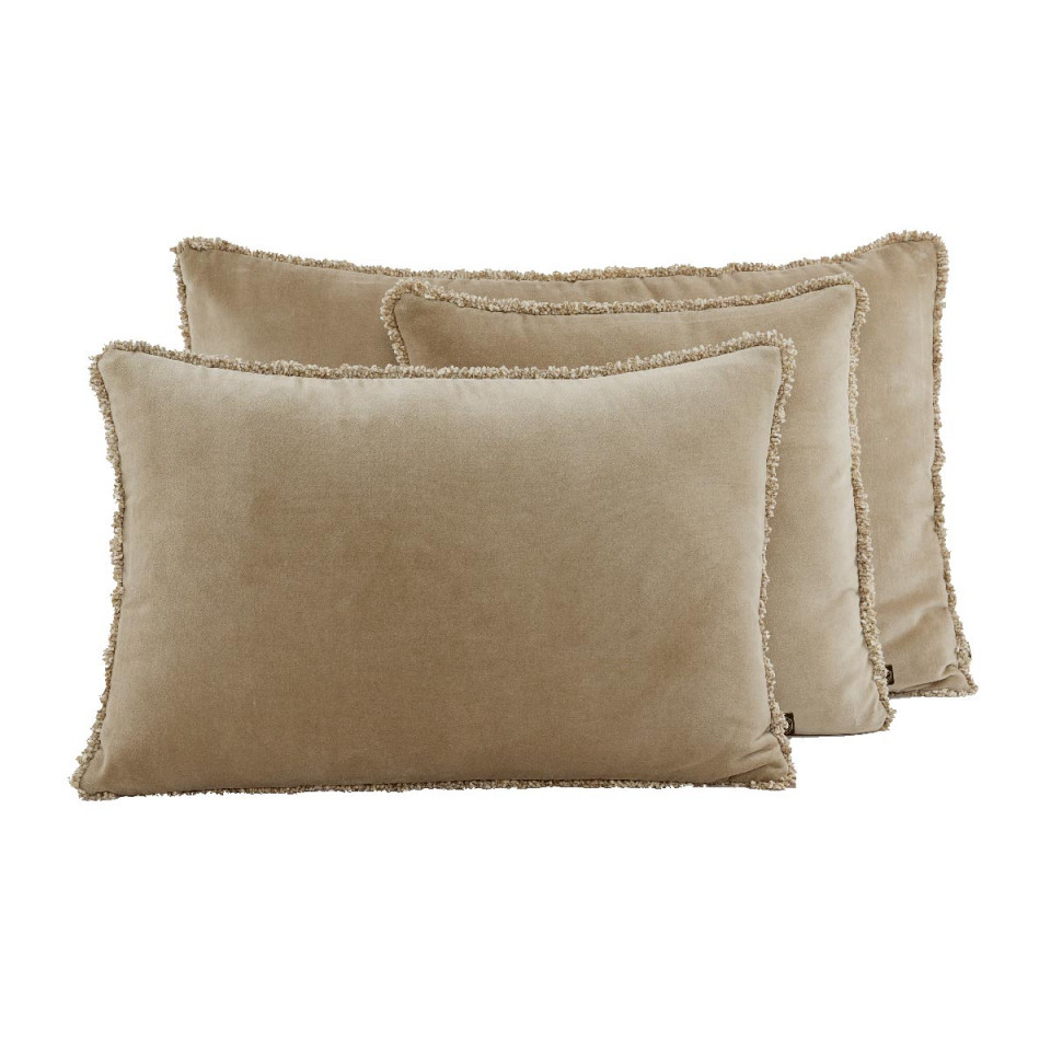 Housse de Coussin Velours Frangé KOBE