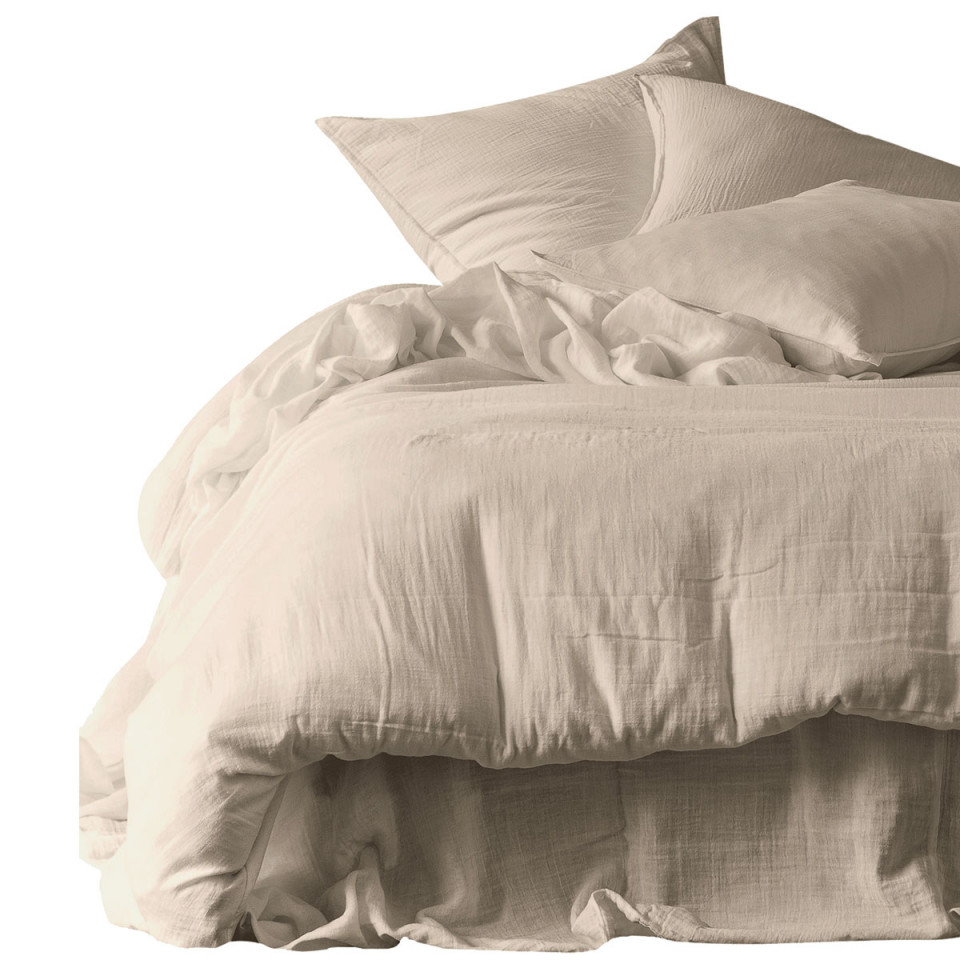 Taies d'Oreiller En Gaze de Coton MYKONOS - Lot de 2