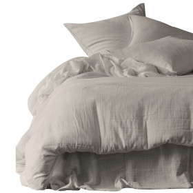 Taies d'Oreiller En Gaze de Coton MYKONOS - Lot de 2