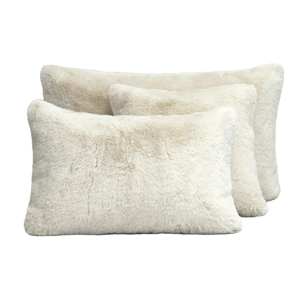 Housse de Coussin en Fausse Fourrure CHAMONIX