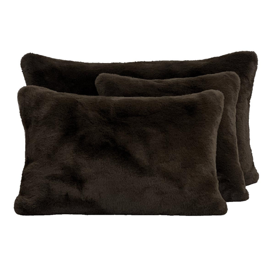 Housse de Coussin en Fausse Fourrure CHAMONIX