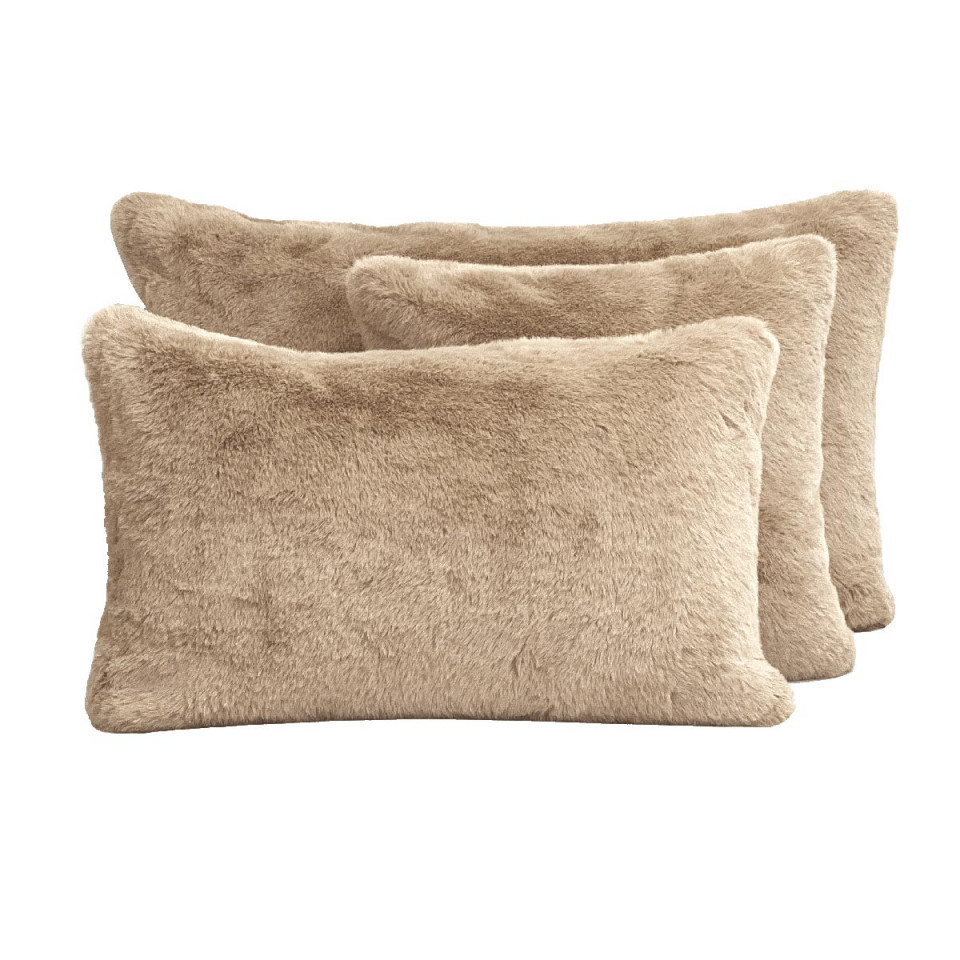 Housse de Coussin en Fausse Fourrure CHAMONIX