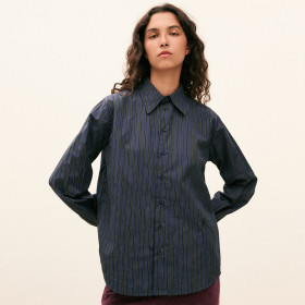 Chemise Masculine Freya Navy Chic Hod Paris